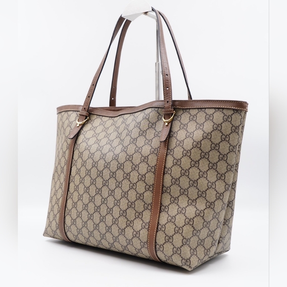 AW48❤️ GUCCI GG Supreme Monogram Nice Tote - Picture 2 of 11